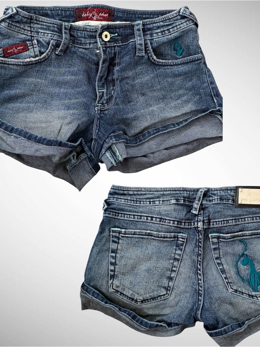 Y2K Baby Phat denim shorts